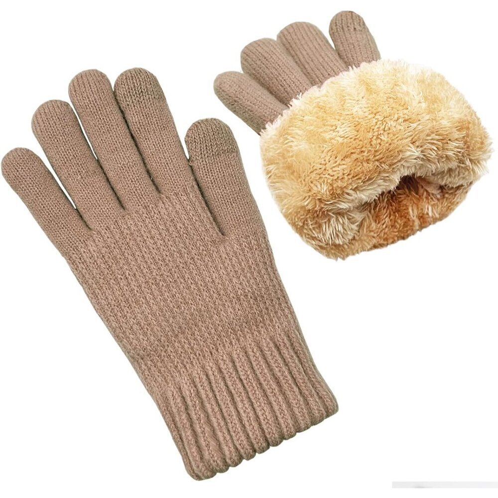 Women Winter Gloves Wool Touch Screen Thermal Fleece Windproof